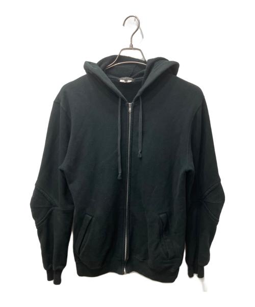COMME des GARCONS HOMME PLUS（コムデギャルソンオムプリュス）COMME des GARCONS HOMME PLUS (コムデギャルソンオムプリュス) 立体裁断ジップパーカー ブラック サイズ:Mの古着・服飾アイテム