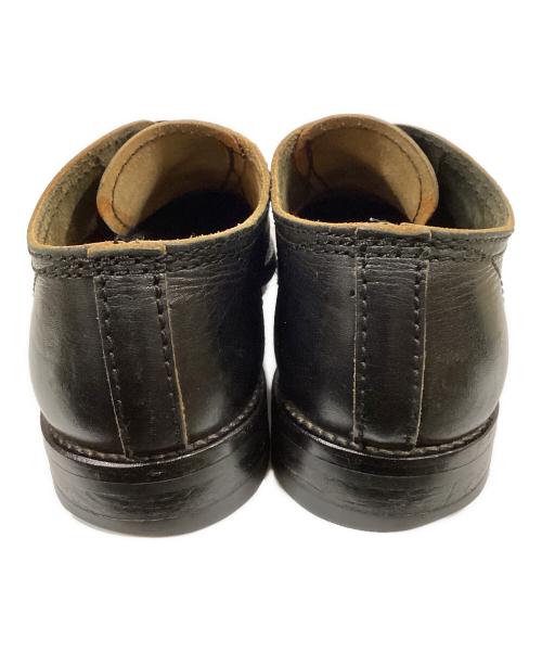 COMME des GARCONS HOMME（コムデギャルソン オム）COMME des GARCONS HOMME (コムデギャルソン オム) 内羽根フェイクチップレザーシューズ ブラック サイズ:26cmの古着・服飾アイテム