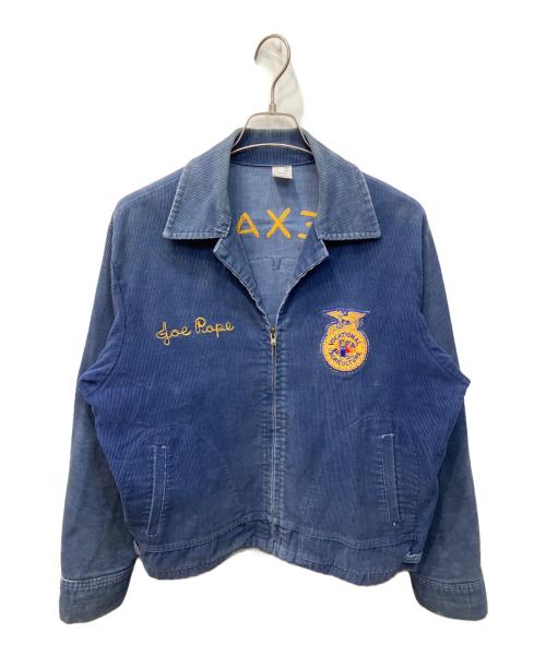 FFA（エフエフエー）FFA (エフエフエー) コーデュロイファーマーズジャケット ブルー サイズ:46の古着・服飾アイテム
