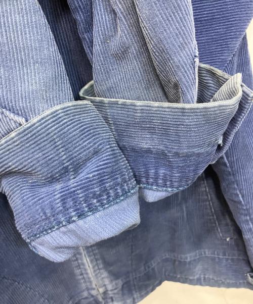 FFA（エフエフエー）FFA (エフエフエー) コーデュロイファーマーズジャケット ブルー サイズ:46の古着・服飾アイテム