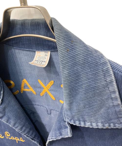 FFA（エフエフエー）FFA (エフエフエー) コーデュロイファーマーズジャケット ブルー サイズ:46の古着・服飾アイテム