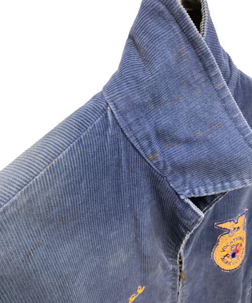 FFA（エフエフエー）FFA (エフエフエー) コーデュロイファーマーズジャケット ブルー サイズ:46の古着・服飾アイテム