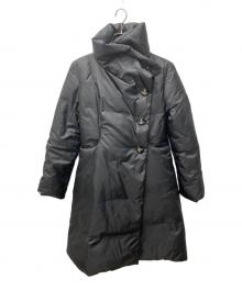 Vivienne Westwood RED LABEL（ヴィヴィアンウエストウッドレッドレーベル）の古着「オーブボタン ラップダウンコート」｜ブラック