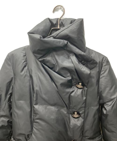 Vivienne Westwood RED LABEL（ヴィヴィアンウエストウッドレッドレーベル）Vivienne Westwood RED LABEL (ヴィヴィアンウエストウッドレッドレーベル) オーブボタン ラップダウンコート ブラック サイズ:34の古着・服飾アイテム