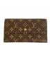 LOUIS VUITTON（ルイ ヴィトン）の古着「3つ折り財布」｜ブラウン
