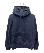 stussyステューシー）の古着「プルオーバーパーカー」｜ネイビー