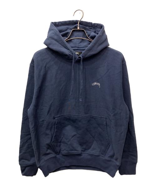stussy（ステューシー）stussy (ステューシー) プルオーバーパーカー ネイビー サイズ:Mの古着・服飾アイテム