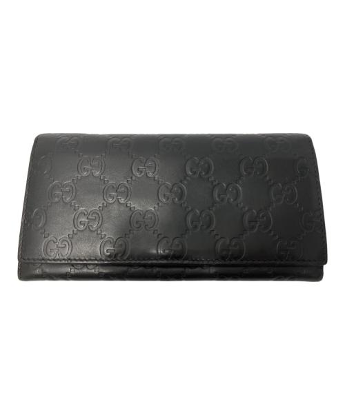 GUCCI（グッチ）GUCCI (グッチ) シマレザーロングウォレットの古着・服飾アイテム