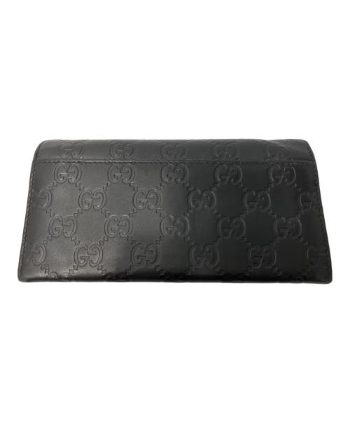 GUCCI（グッチ）GUCCI (グッチ) シマレザーロングウォレットの古着・服飾アイテム