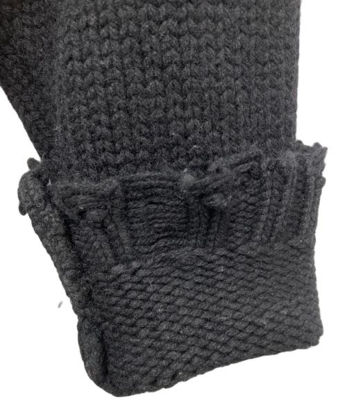 PERVERZE（パーバーズ）PERVERZE (パーバーズ) CRASH HALF TUBE TURTLE KNIT　（クラッシュハーフチューブタートルニット ） ブラック サイズ:FREEの古着・服飾アイテム