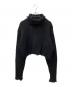 PERVERZE（パーバーズ）の古着「CRASH HALF TUBE TURTLE KNIT　（クラッシュハーフチューブタートルニット ）」｜ブラック