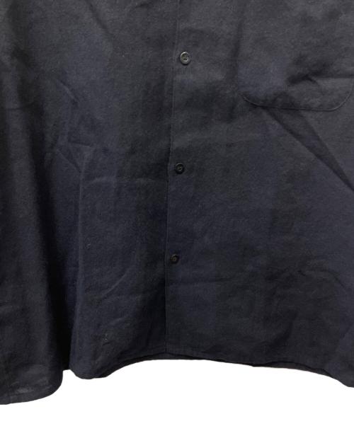 COMOLI（コモリ）COMOLI (コモリ) カシミヤ和紙オープンカラーシャツ ネイビー サイズ:3の古着・服飾アイテム