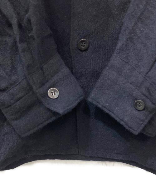 COMOLI（コモリ）COMOLI (コモリ) カシミヤ和紙オープンカラーシャツ ネイビー サイズ:3の古着・服飾アイテム