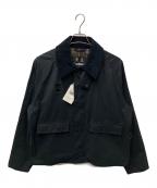 Barbourバブアー）の古着「SPEY/ピーチスキン コットン ショートレングスブルゾン」｜ネイビー