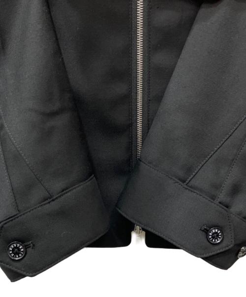 DRESSTERIOR（ドレステリア）DRESSTERIOR (ドレステリア) ウール混ハリントンジャケット ブラック サイズ:Sの古着・服飾アイテム