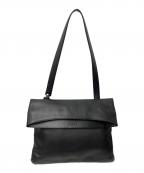 LOEWEロエベ）の古着「レザーフラップショルダーバッグ」｜ブラック