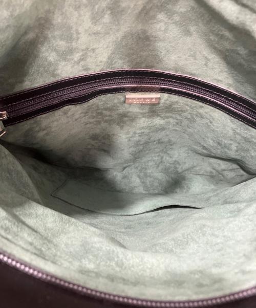 LOEWE（ロエベ）LOEWE (ロエベ) レザーフラップショルダーバッグ ブラックの古着・服飾アイテム