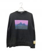 UNDERCOVERアンダーカバー）の古着「The Dark Side of the Moonスウェット　「ザ・ダーク・サイド・オブ・ザ・ムーンスウェット」」｜ブラック