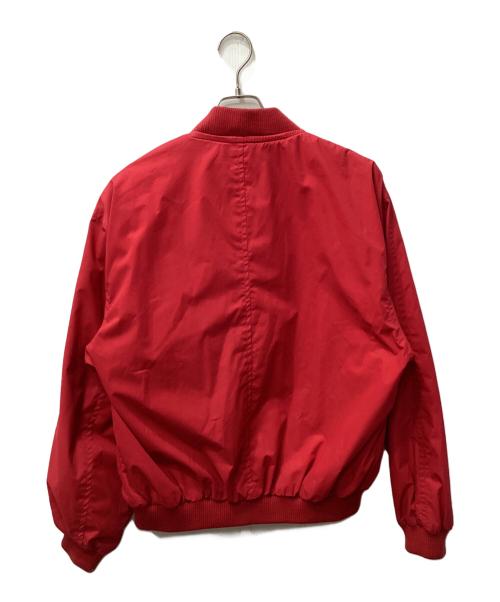 Yves Saint Laurent（イヴサンローラン）Yves Saint Laurent (イヴサンローラン) コットンポリボンバージャケット レッド サイズ:Mの古着・服飾アイテム
