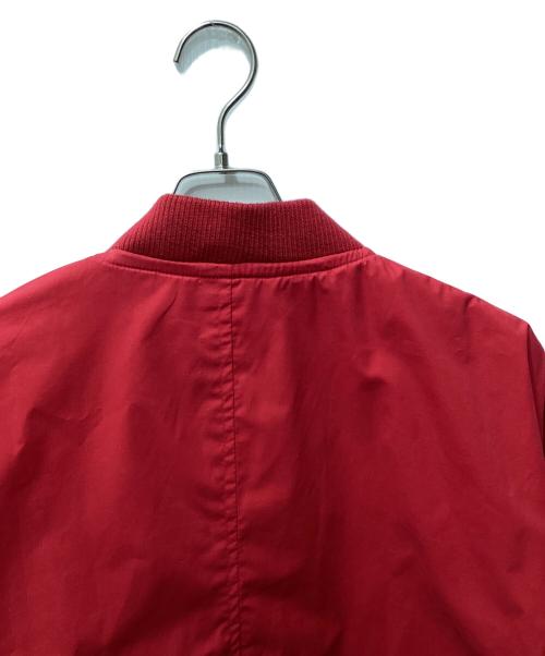 Yves Saint Laurent（イヴサンローラン）Yves Saint Laurent (イヴサンローラン) コットンポリボンバージャケット レッド サイズ:Mの古着・服飾アイテム