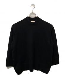 maison kitsune（メゾンキツネ）の古着「カシミヤ混サイドジップニット」｜ブラック
