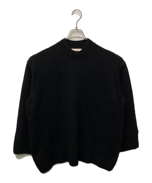 maison kitsune（メゾンキツネ）MAISON KITSUNE (メゾンキツネ) カシミヤ混サイドジップニット ブラック サイズ:Sの古着・服飾アイテム