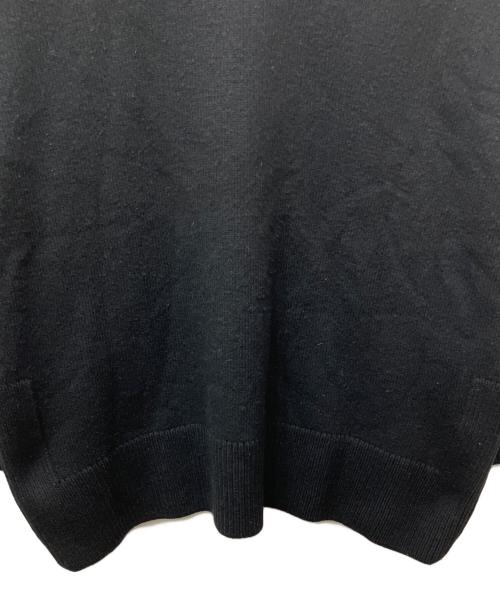 maison kitsune（メゾンキツネ）MAISON KITSUNE (メゾンキツネ) カシミヤ混サイドジップニット ブラック サイズ:Sの古着・服飾アイテム