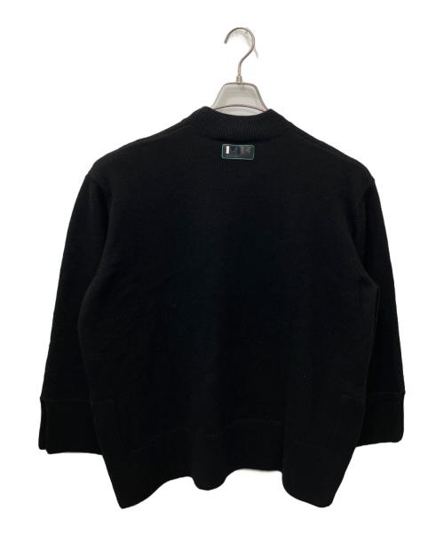 maison kitsune（メゾンキツネ）MAISON KITSUNE (メゾンキツネ) カシミヤ混サイドジップニット ブラック サイズ:Sの古着・服飾アイテム