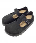 BIRKENSTOCKビルケンシュトック）の古着「Paris Chunky /メリージェーン レザーシューズ」｜ブラック