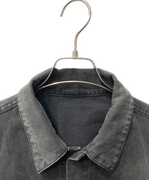 GUCCI（グッチ）GUCCI (グッチ) スネーク刺繍デニムジャケット ブラック サイズ:48の古着・服飾アイテム
