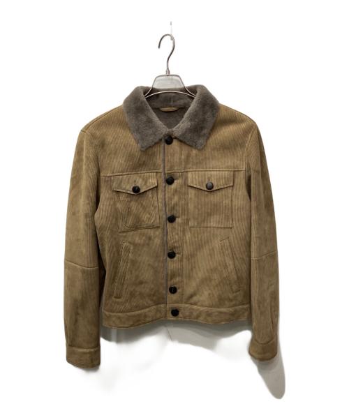 TOD'S（トッズ）TOD'S (トッズ) ムートンジャケット ブラウン サイズ:Sの古着・服飾アイテム
