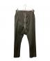 RICK OWENS（リックオウエンス）の古着「DRAWSTRING LONG ストレッチサルエルパンツ」｜カーキ