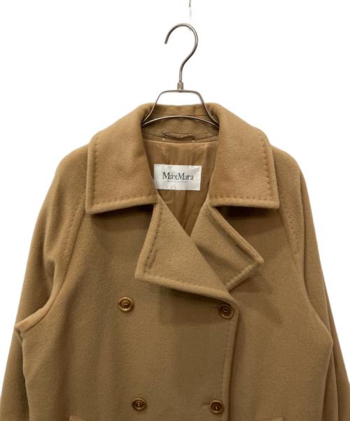 MaxMara（マックスマーラ）MaxMara (マックスマーラ) カシミヤ混ダブルコート ブラウン サイズ:38の古着・服飾アイテム