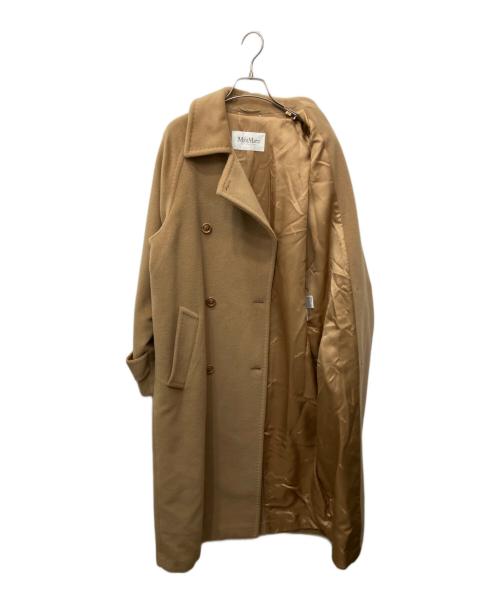 MaxMara（マックスマーラ）MaxMara (マックスマーラ) カシミヤ混ダブルコート ブラウン サイズ:38の古着・服飾アイテム