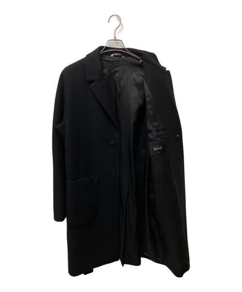 HEVO（イーヴォ）Hevo (イーヴォ) オーバーチェスターコート ブラック サイズ:4の古着・服飾アイテム