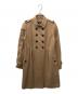 BURBERRY LONDON（バーバリーロンドン）の古着「エポーレットダブルコート」｜ブラウン