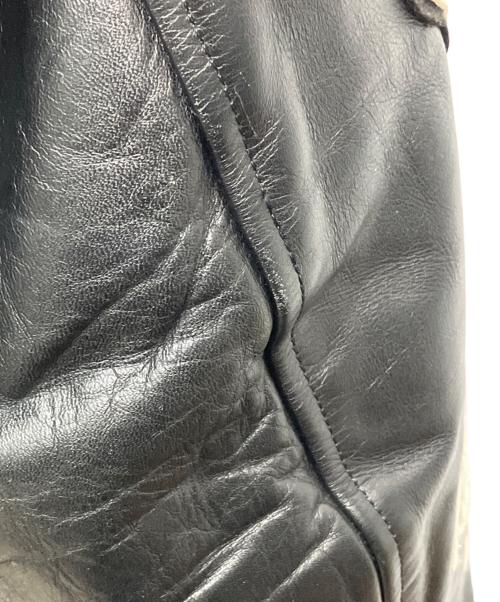 whitesville（ホワイツビル）WHITESVILLE (ホワイツビル) レザー切替フルデコスタジャン ブラック サイズ:40の古着・服飾アイテム