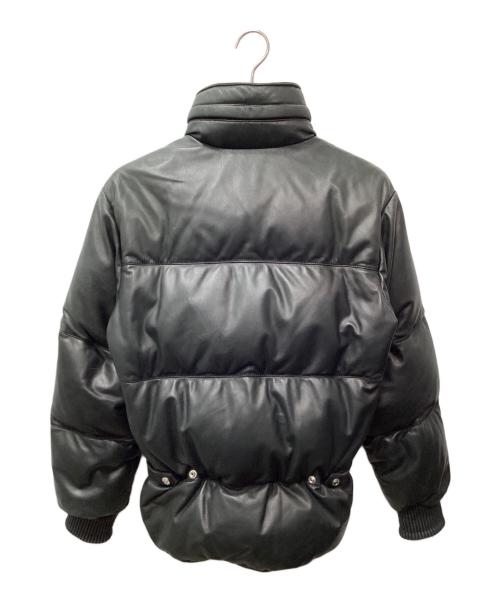 DSQUARED2（ディースクエアード）DSQUARED2 (ディースクエアード) レザーダウンジャケット ブラック サイズ:46の古着・服飾アイテム