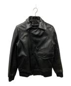 Schott×LAD MUSICIANショット×ラッドミュージシャン）の古着「ボアライナーダブルライダースジャケット」｜ブラック