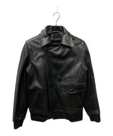 Schott×LAD MUSICIAN（ショット×ラッドミュージシャン）の古着「ボアライナーダブルライダースジャケット」｜ブラック