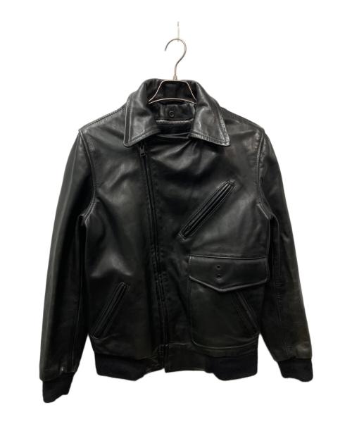 Schott（ショット）Schott (ショット) LAD MUSICIAN (ラッドミュージシャン) ボアライナーダブルライダースジャケット ブラック サイズ:４４の古着・服飾アイテム