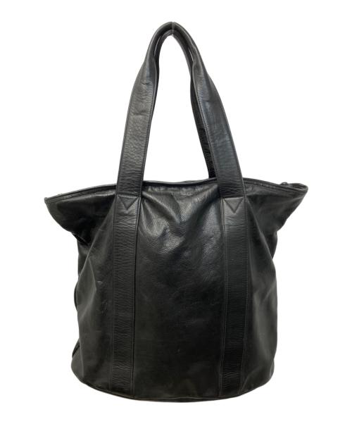 Y's for men（ワイズフォーメン）Y'S for men (ワイズフォーメン) レザートートバッグ ブラックの古着・服飾アイテム