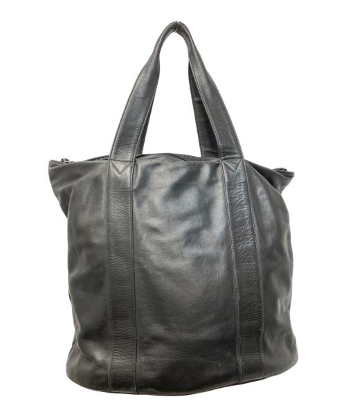 Y's for men（ワイズフォーメン）Y'S for men (ワイズフォーメン) レザートートバッグ ブラックの古着・服飾アイテム