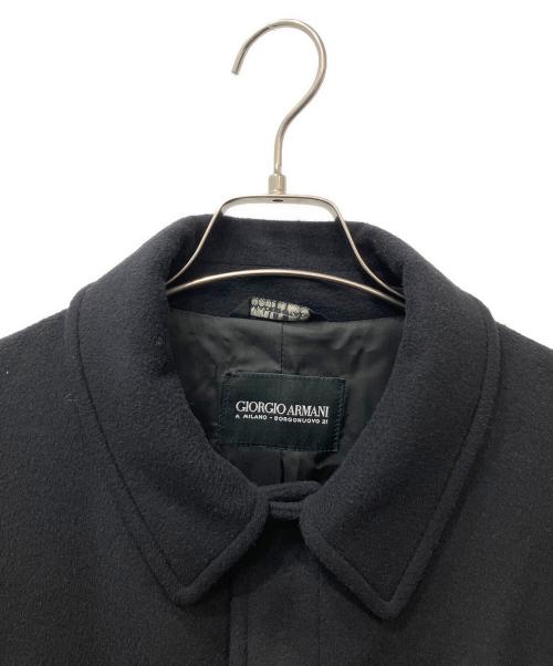 GIORGIO ARMANI（ジョルジオアルマーニ）GIORGIO ARMANI (ジョルジオアルマーニ) ウールスナップジャケット ブラック サイズ:50の古着・服飾アイテム