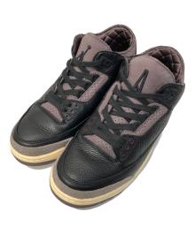 NIKE×A Ma Maniere（ナイキ×ア・マ・マニエール）の古着「AIR JORDAN 3 RETRO OG A MA MANIERE/ジョーダンスリーレトロオリジナル スニーカー」｜ブラック×パープル