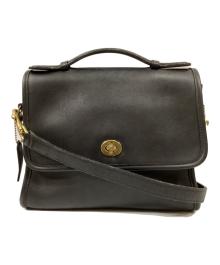 COACH（コーチ）の古着「オールドコーチ2WAYショルダーバッグ」｜ブラック