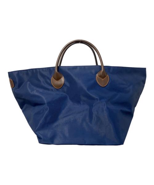 Herve Chapelier（エルベシャプリエ）Herve Chapelier (エルベシャプリエ) ジッパーナイロン舟形バッグ ブルーの古着・服飾アイテム