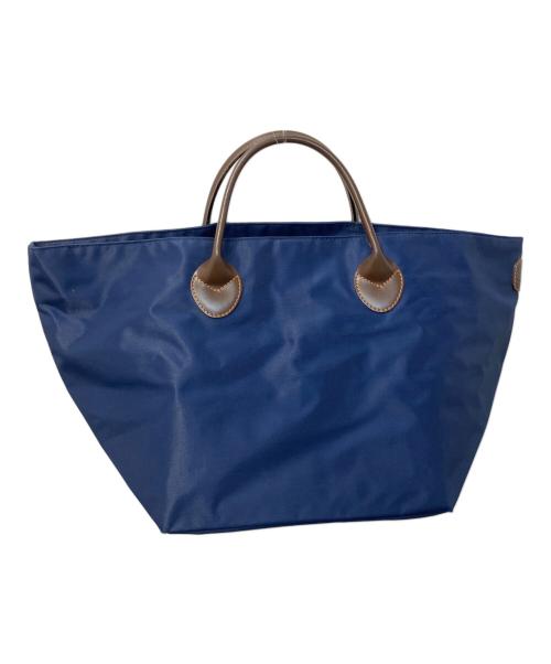 Herve Chapelier（エルベシャプリエ）Herve Chapelier (エルベシャプリエ) ジッパーナイロン舟形バッグ ブルーの古着・服飾アイテム