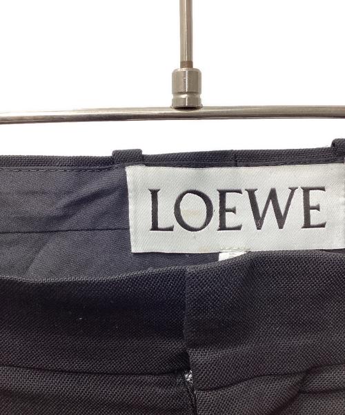 LOEWE（ロエベ）LOEWE (ロエベ) 2タックワイドスラックス ブラック サイズ:48の古着・服飾アイテム