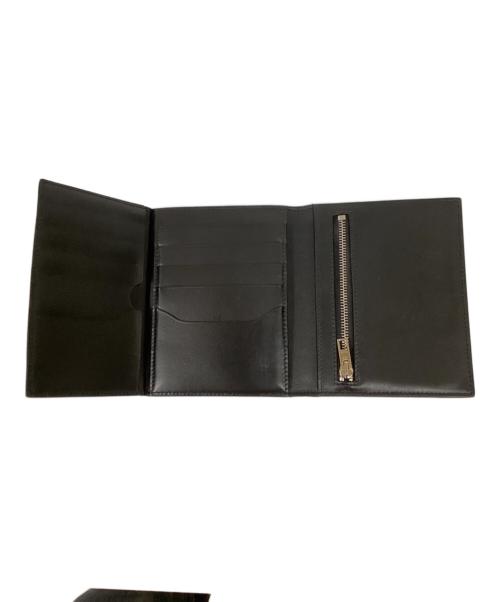 Acne studios（アクネ ストゥディオズ）Acne studios (アクネ ストゥディオズ) ジップポケットレザー3つ折り財布 ブラックの古着・服飾アイテム